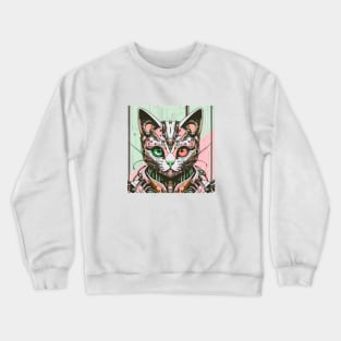 Cyborg Cat Crewneck Sweatshirt